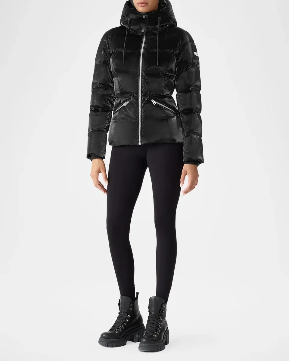 Mackage Madalyn-GLOZ Glossy Short Down Jacket | Thumbnail 2