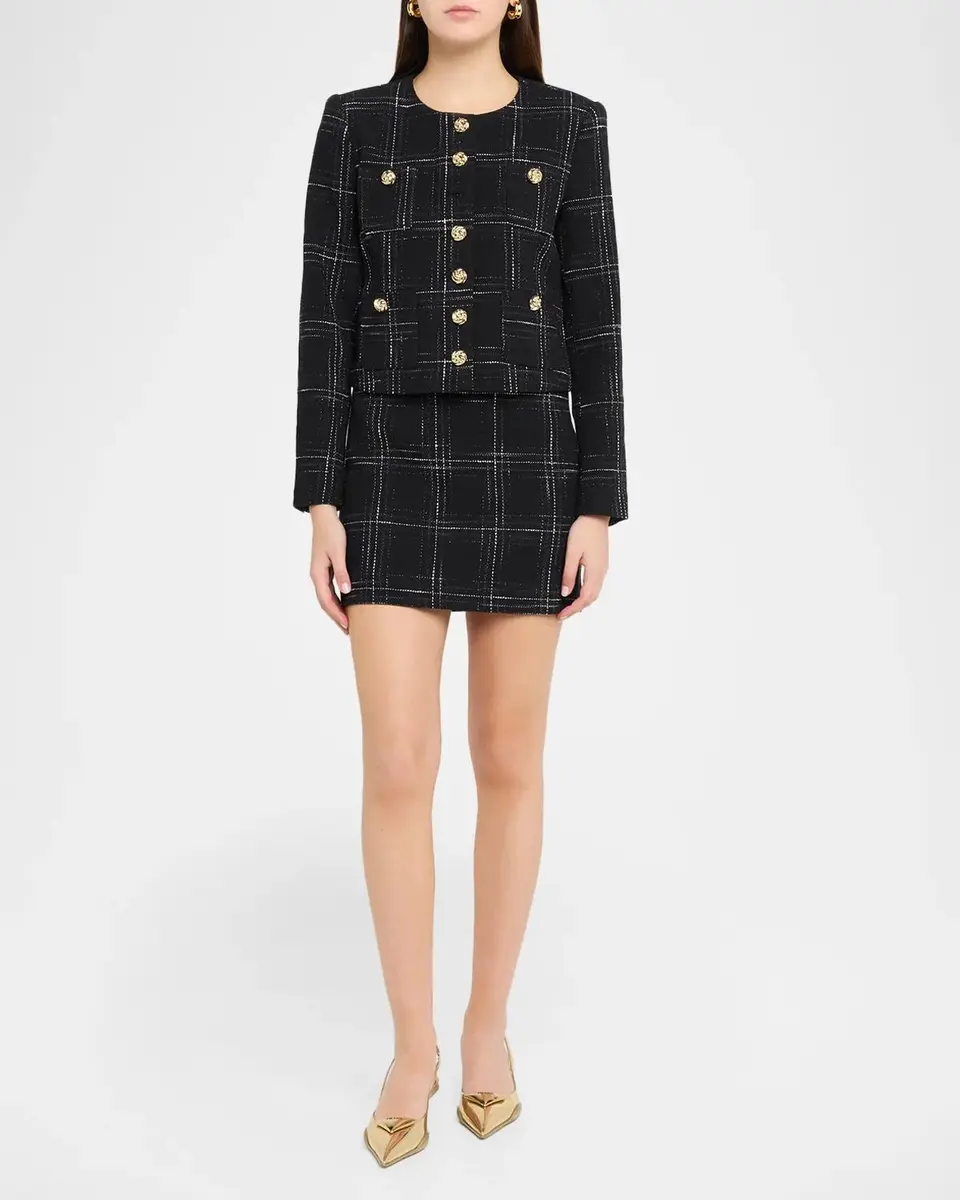 Generation Love Lilith Windowpane Tweed Jacket | Thumbnail 2 Generation Love Lilith Windowpane Tweed Jacket | Thumbnail 2