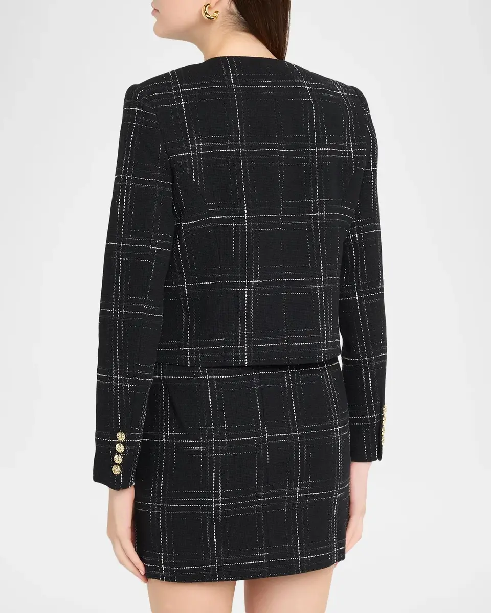 Generation Love Lilith Windowpane Tweed Jacket | Thumbnail 3 Generation Love Lilith Windowpane Tweed Jacket | Thumbnail 3