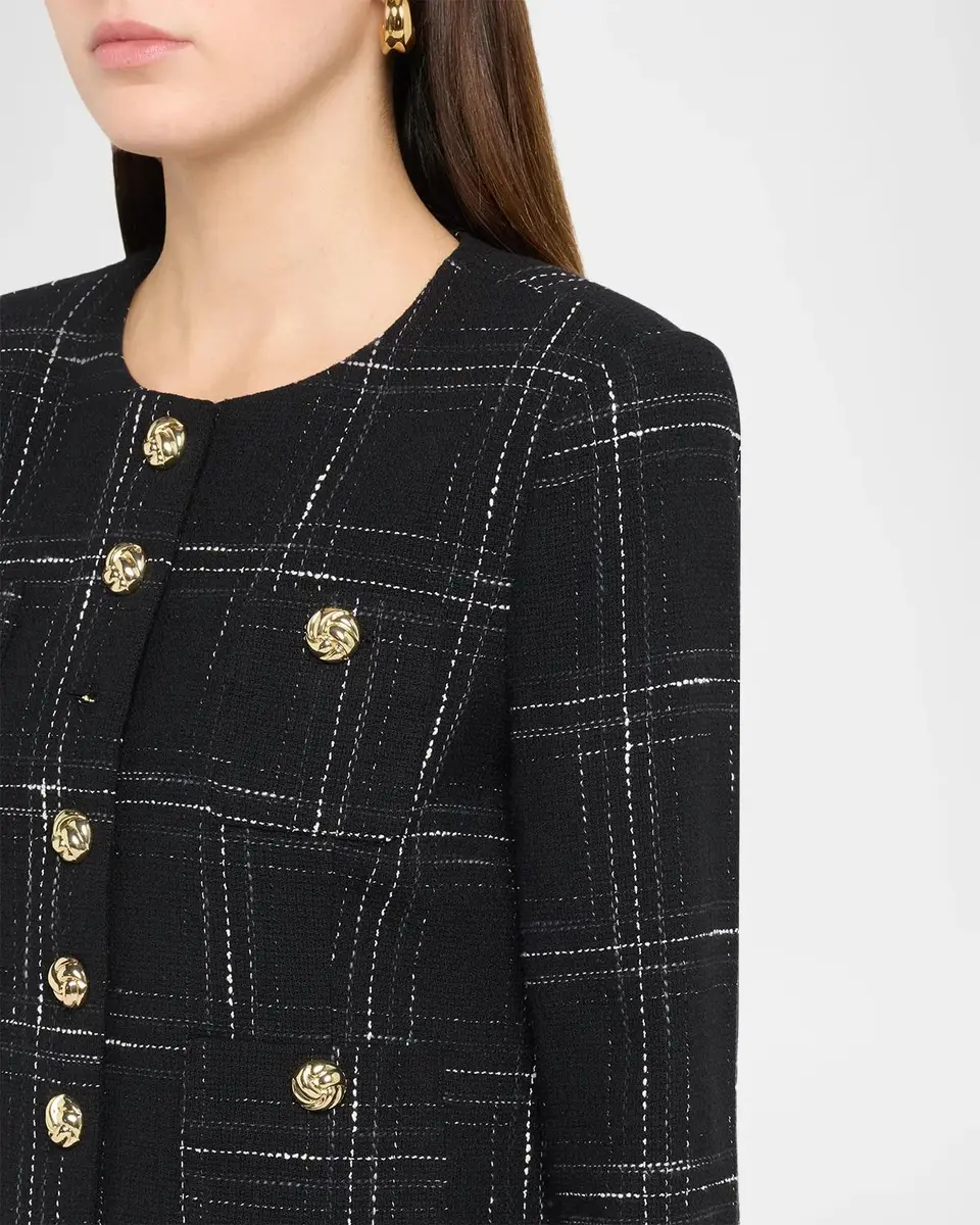 Generation Love Lilith Windowpane Tweed Jacket | Thumbnail 5 Generation Love Lilith Windowpane Tweed Jacket | Thumbnail 5