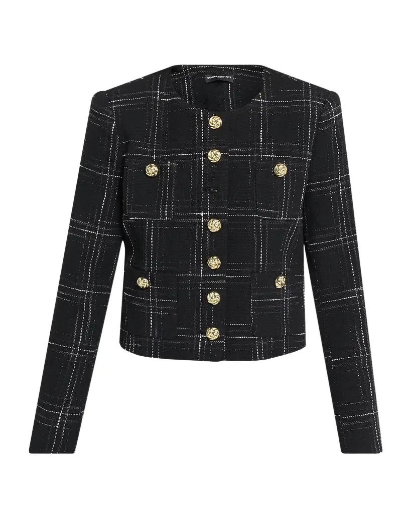 Generation Love Lilith Windowpane Tweed Jacket | Thumbnail 1 Generation Love Lilith Windowpane Tweed Jacket | Thumbnail 1