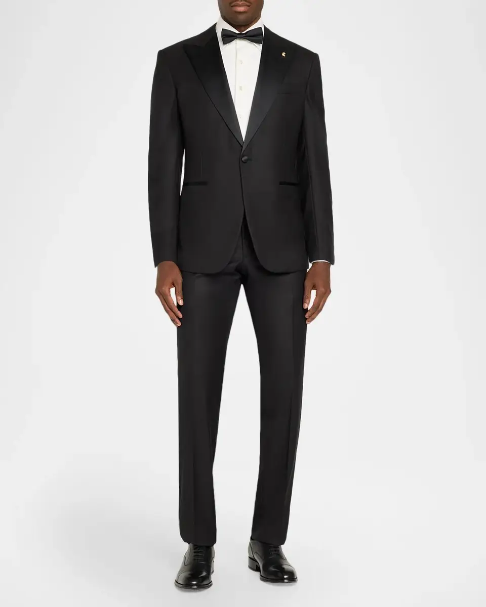 Stefano Ricci Men's Peak-Lapel Wool-Blend Tuxedo | Thumbnail 2 Stefano Ricci Men's Peak-Lapel Wool-Blend Tuxedo | Thumbnail 2