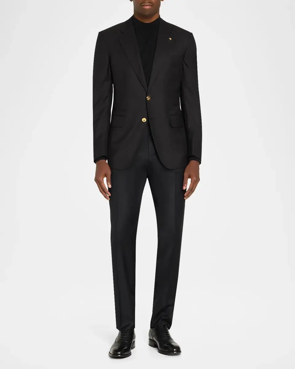 Stefano Ricci Men's Two-Button Wool Blazer | Thumbnail 2 Stefano Ricci Men's Two-Button Wool Blazer | Thumbnail 2