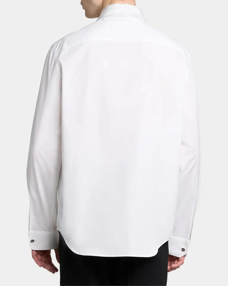 Versace Textured-Bib Cotton Shirt | Thumbnail 3 Versace Textured-Bib Cotton Shirt | Thumbnail 3