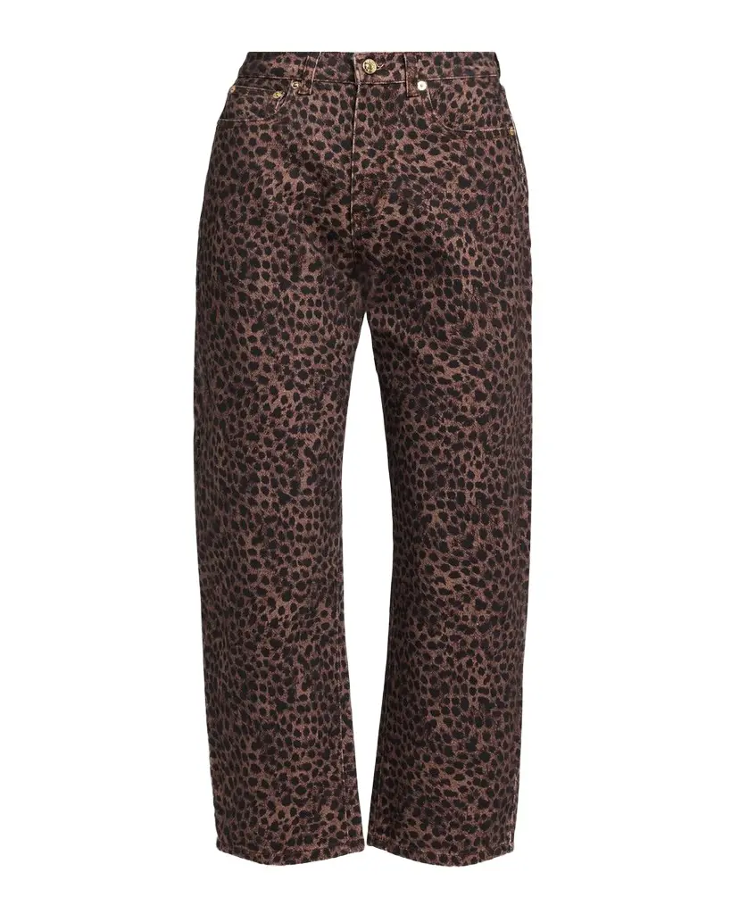 Generation Love Cobel Leopard Barrel-Leg Jeans | Thumbnail 1 Generation Love Cobel Leopard Barrel-Leg Jeans | Thumbnail 1