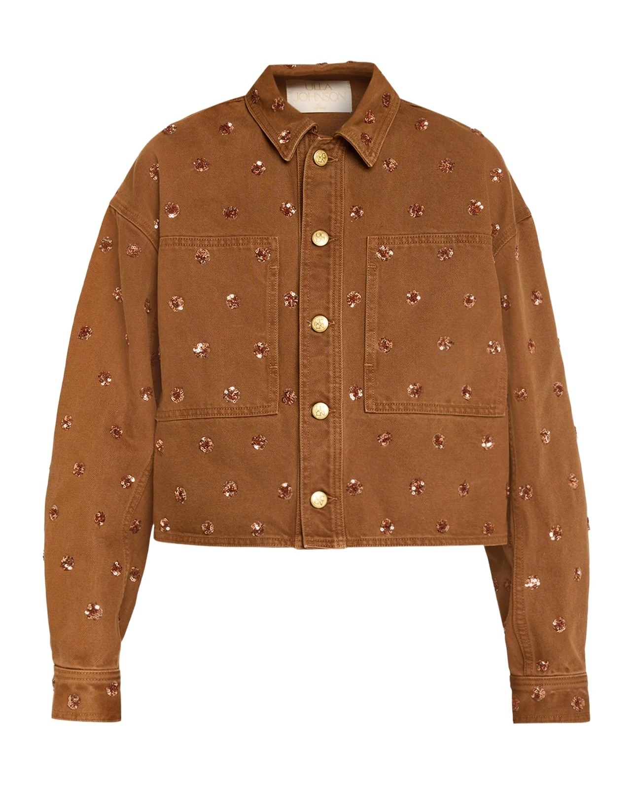 Ulla Johnson The Bobbi Embellished Denim Jacket