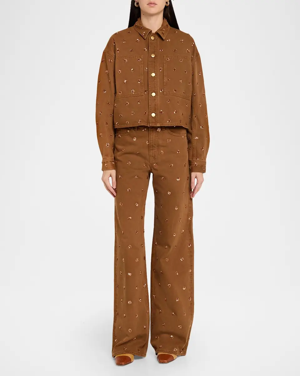 Ulla Johnson The Willow Embellished Flare Jeans | Thumbnail 2 Ulla Johnson The Willow Embellished Flare Jeans | Thumbnail 2