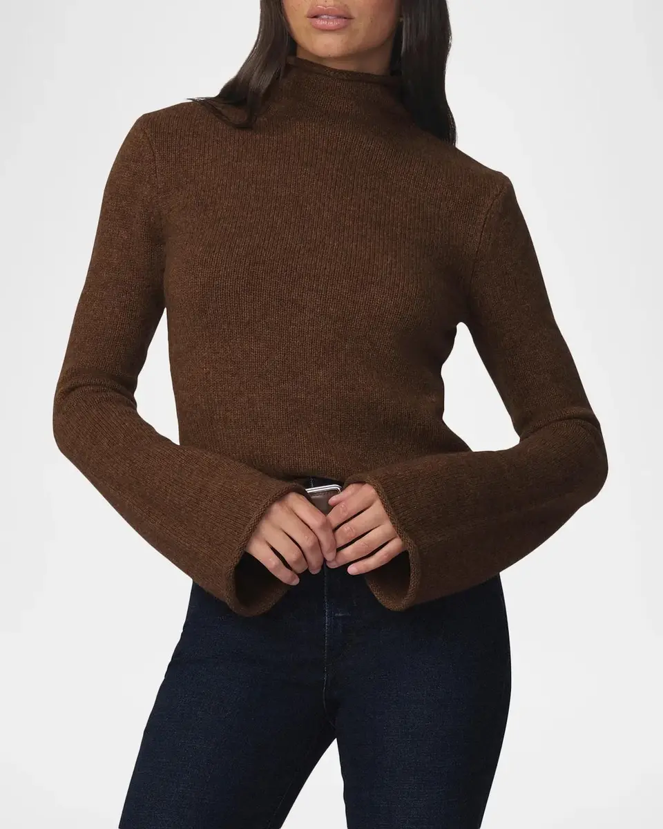 Joe's Jeans The Jane Roll-Trim Wool Sweater | Thumbnail 4 Joe's Jeans The Jane Roll-Trim Wool Sweater | Thumbnail 4