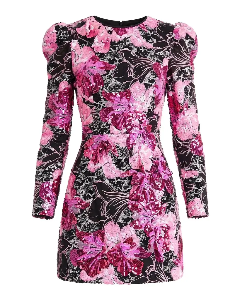 HELSI Blaine Floral Sequin Mini Dress