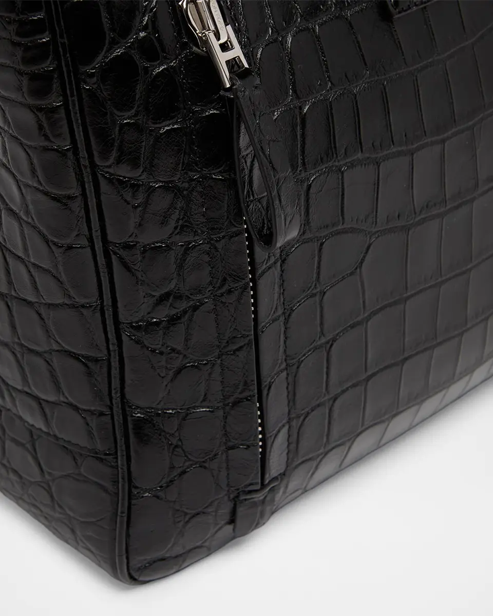 Tom Ford Men's Croc-Embossed Leather Tote Bag | Thumbnail 5 Tom Ford Men's Croc-Embossed Leather Tote Bag | Thumbnail 5