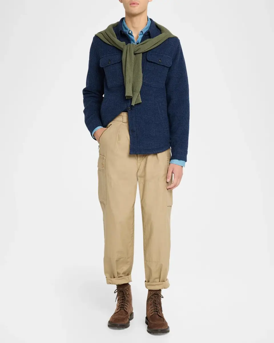 Polo Ralph Lauren Men's Brushed Double-Faced Wool Shirt Jacket | Thumbnail 2 Polo Ralph Lauren Men's Brushed Double-Faced Wool Shirt Jacket | Thumbnail 2