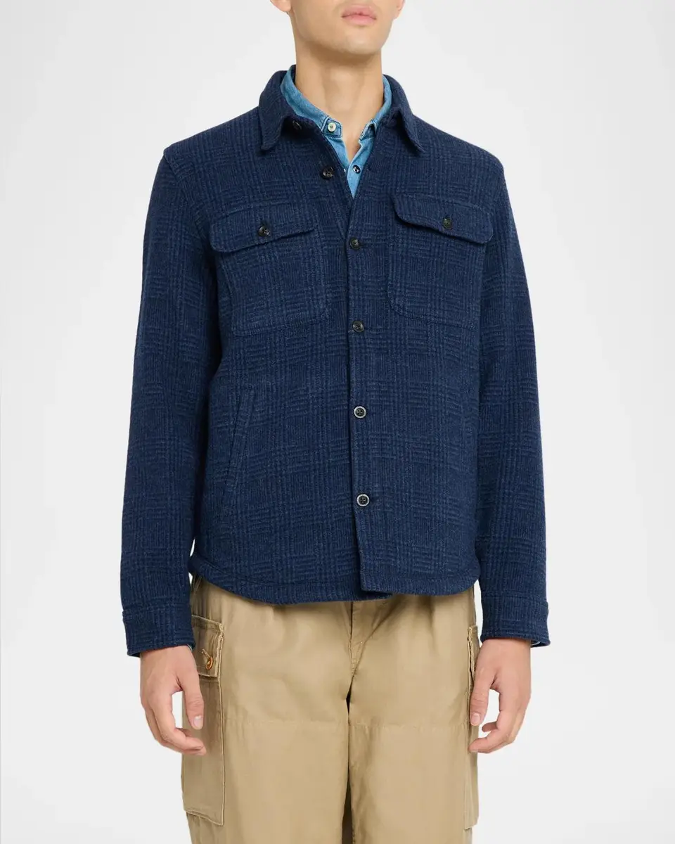 Polo Ralph Lauren Men's Brushed Double-Faced Wool Shirt Jacket | Thumbnail 4 Polo Ralph Lauren Men's Brushed Double-Faced Wool Shirt Jacket | Thumbnail 4