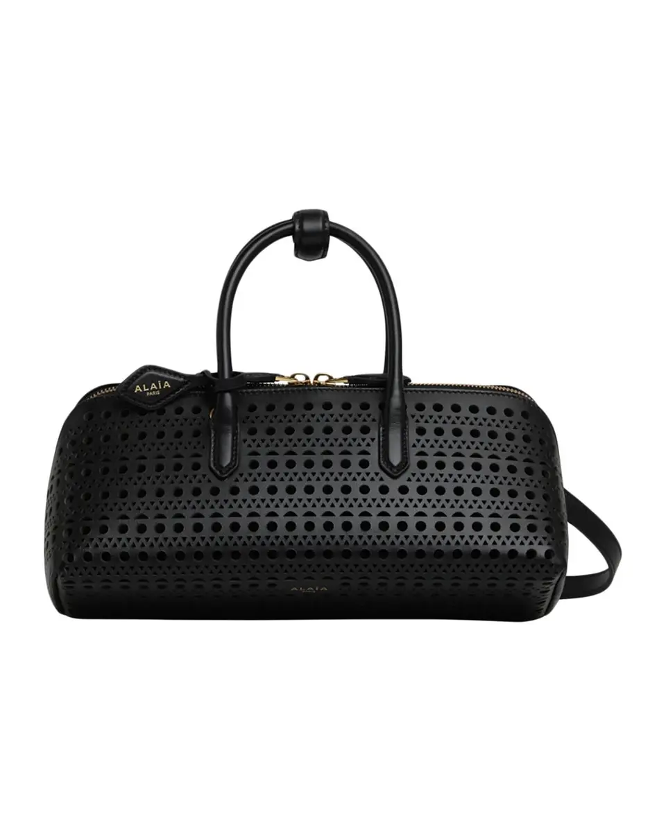 Alaïa Delta Small Perforated Leather Top-Handle Bag | Thumbnail 3 Alaïa Delta Small Perforated Leather Top-Handle Bag | Thumbnail 3