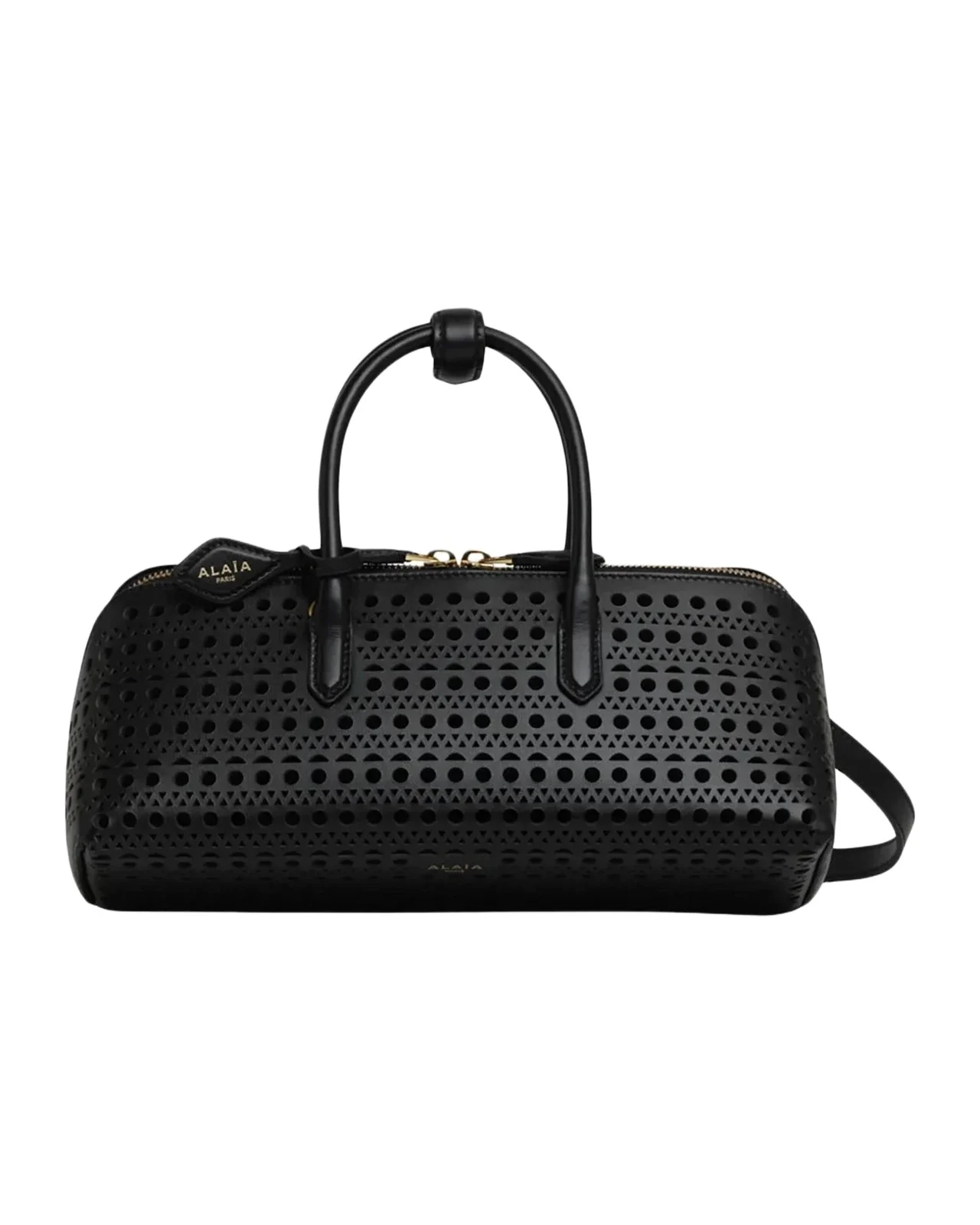 Delta Small Perforated Leather Top-Handle Bag Delta Small Perforated Leather Top-Handle Bag