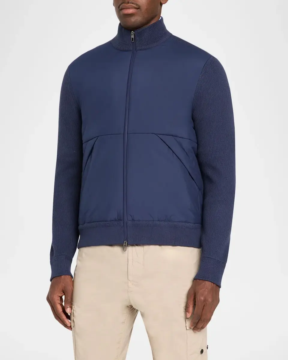 Polo Ralph Lauren Men's Cotton-Blend Insulated Zip-Front Sweater | Thumbnail 4