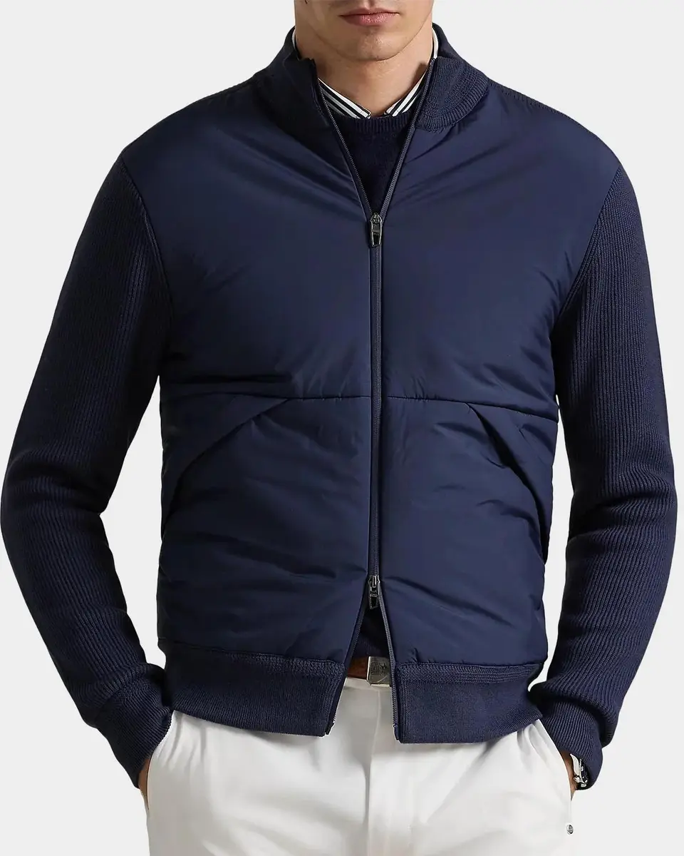 Polo Ralph Lauren Men's Cotton-Blend Insulated Zip-Front Sweater | Thumbnail 6
