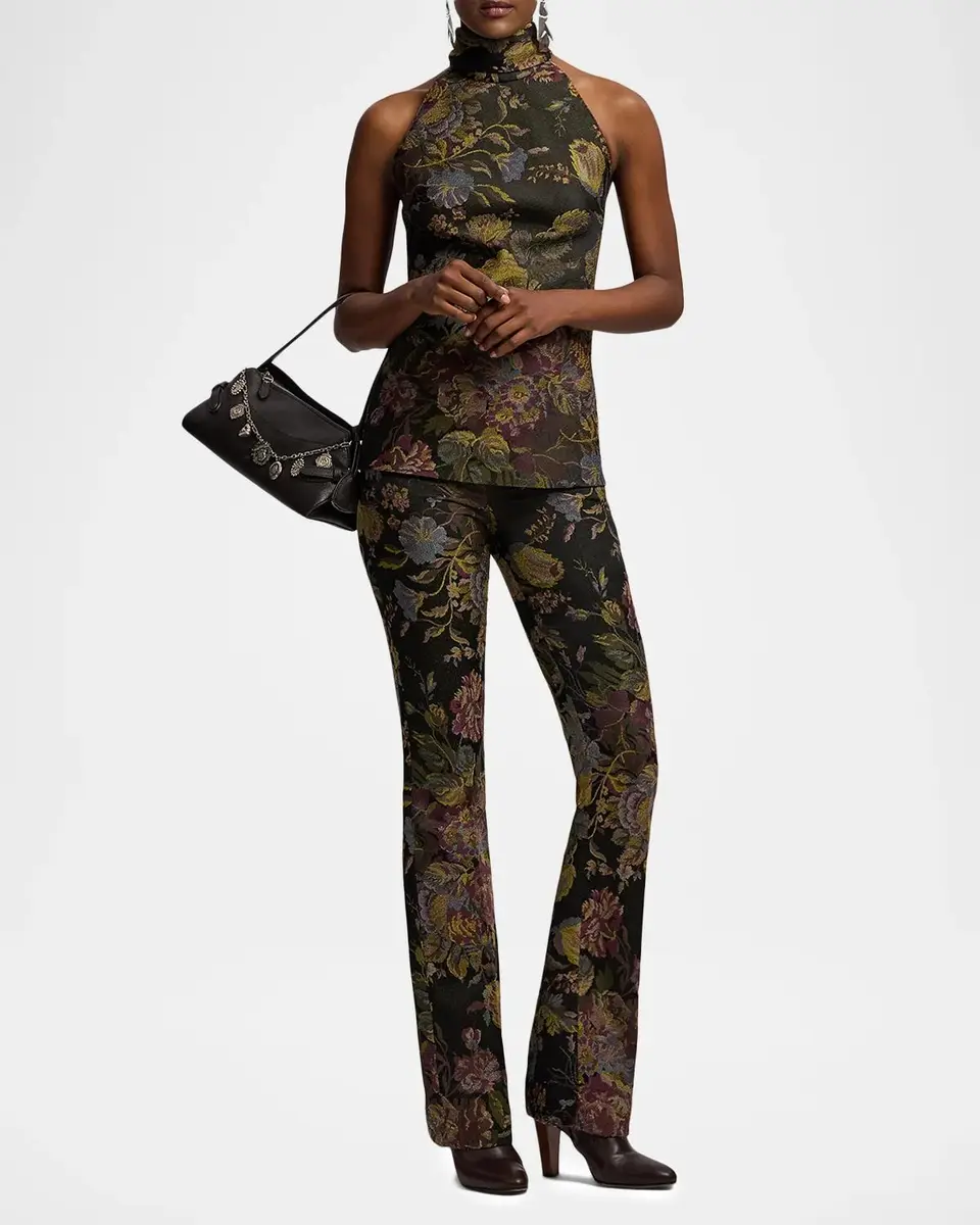Ralph Lauren Collection Chilton Floral Jacquard Top | Thumbnail 2 Ralph Lauren Collection Chilton Floral Jacquard Top | Thumbnail 2