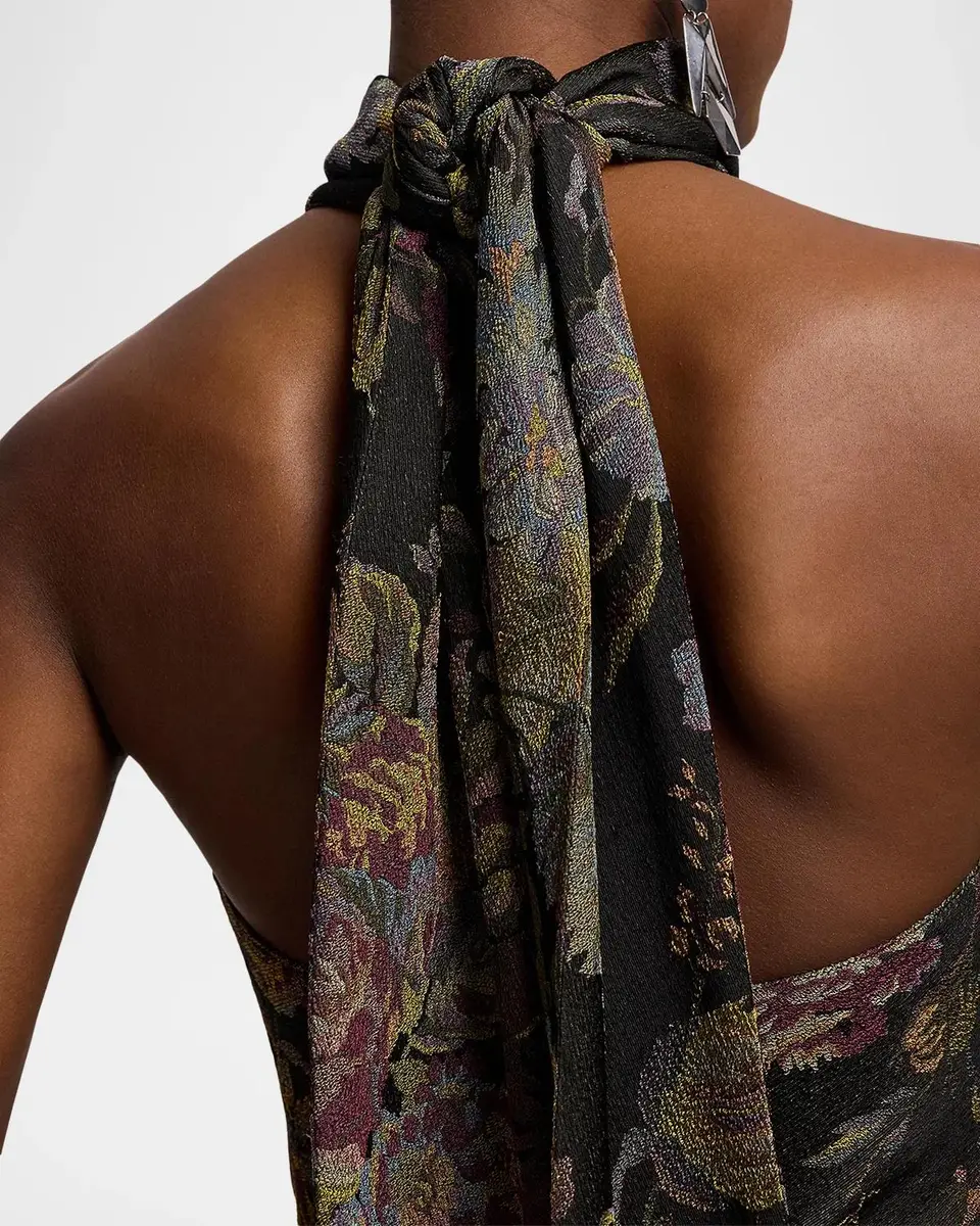 Ralph Lauren Collection Chilton Floral Jacquard Top | Thumbnail 5 Ralph Lauren Collection Chilton Floral Jacquard Top | Thumbnail 5