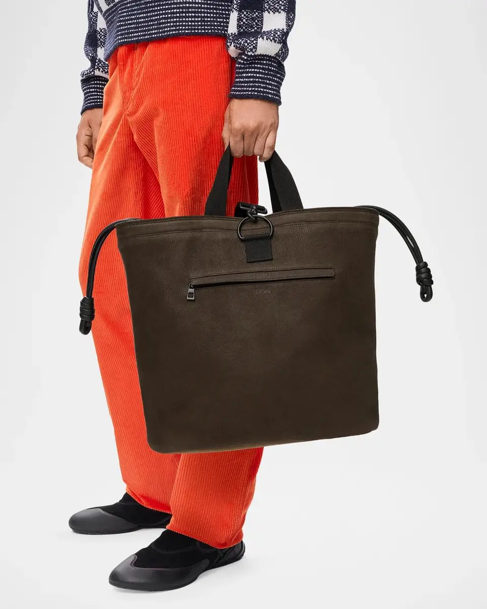 Loewe Men's Squad Nubuck & Leather Backpack | Thumbnail 5 Loewe Men's Squad Nubuck & Leather Backpack | Thumbnail 5