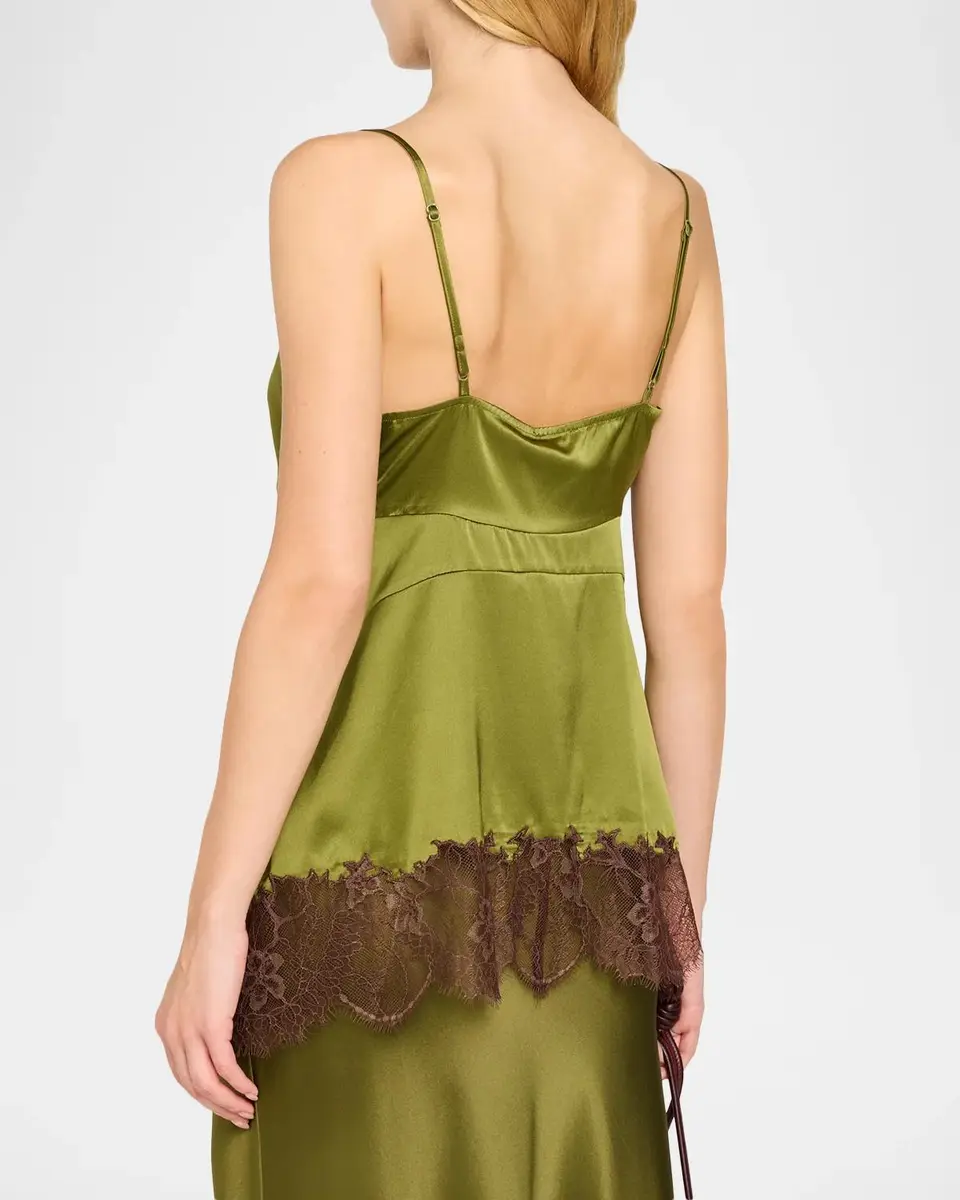 Staud Lina Silk Tank Top | Thumbnail 3 Staud Lina Silk Tank Top | Thumbnail 3