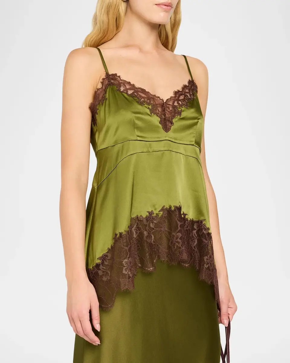 Staud Lina Silk Tank Top | Thumbnail 4 Staud Lina Silk Tank Top | Thumbnail 4