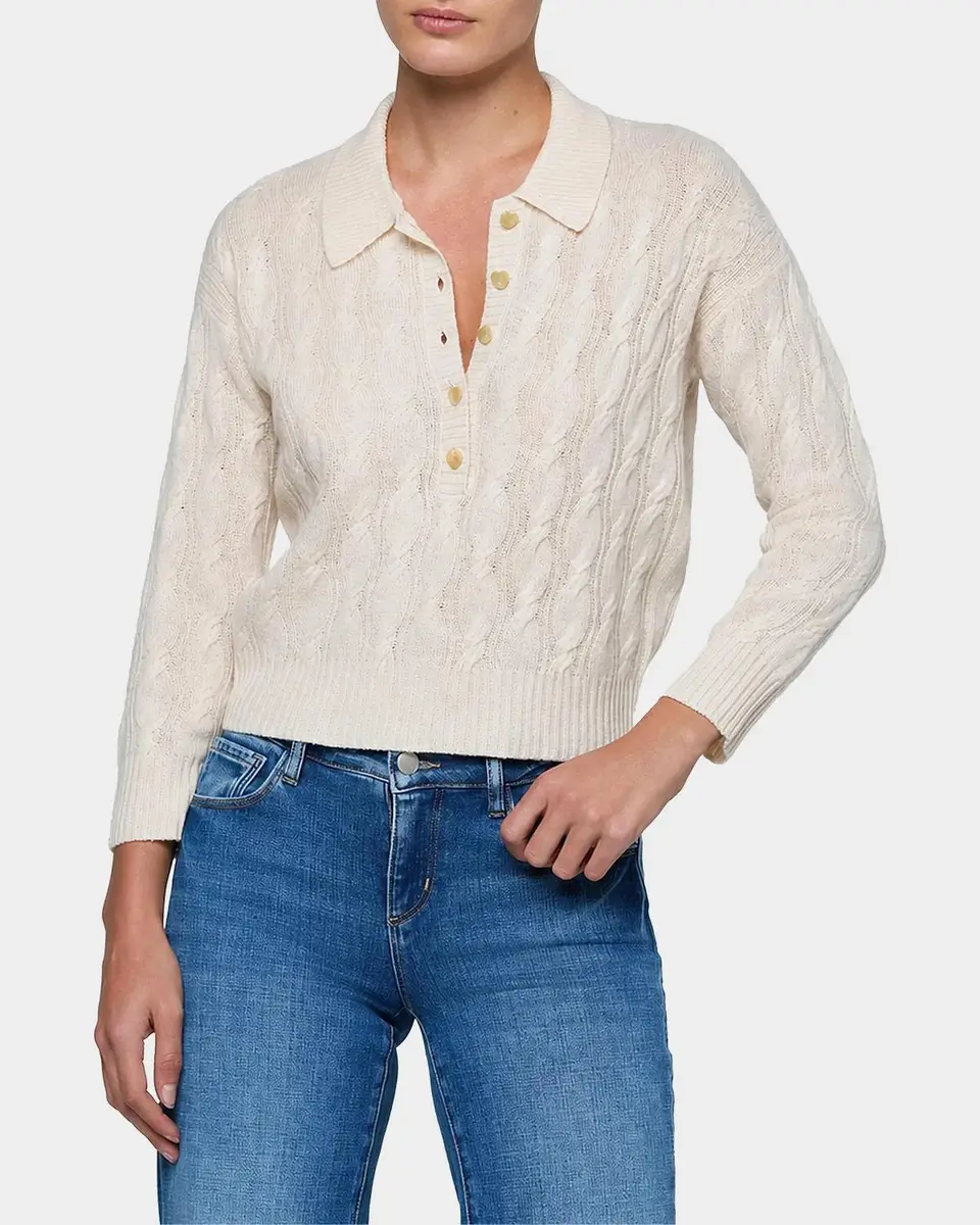 L'Agence Cable-Knit Wool Sweater | Thumbnail 4 L'Agence Cable-Knit Wool Sweater | Thumbnail 4