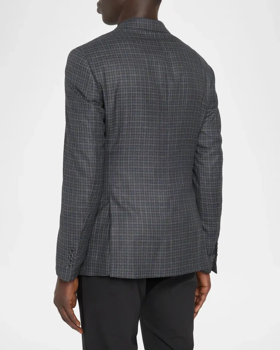 Emporio Armani Blur Box Checked Wool Sport Coat | Thumbnail 3 Emporio Armani Blur Box Checked Wool Sport Coat | Thumbnail 3