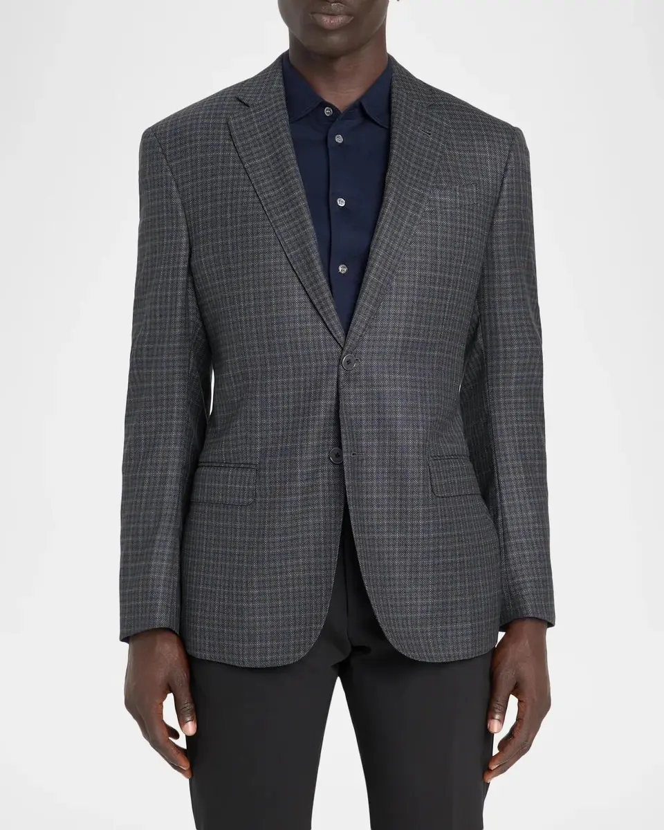 Emporio Armani Blur Box Checked Wool Sport Coat | Thumbnail 4 Emporio Armani Blur Box Checked Wool Sport Coat | Thumbnail 4
