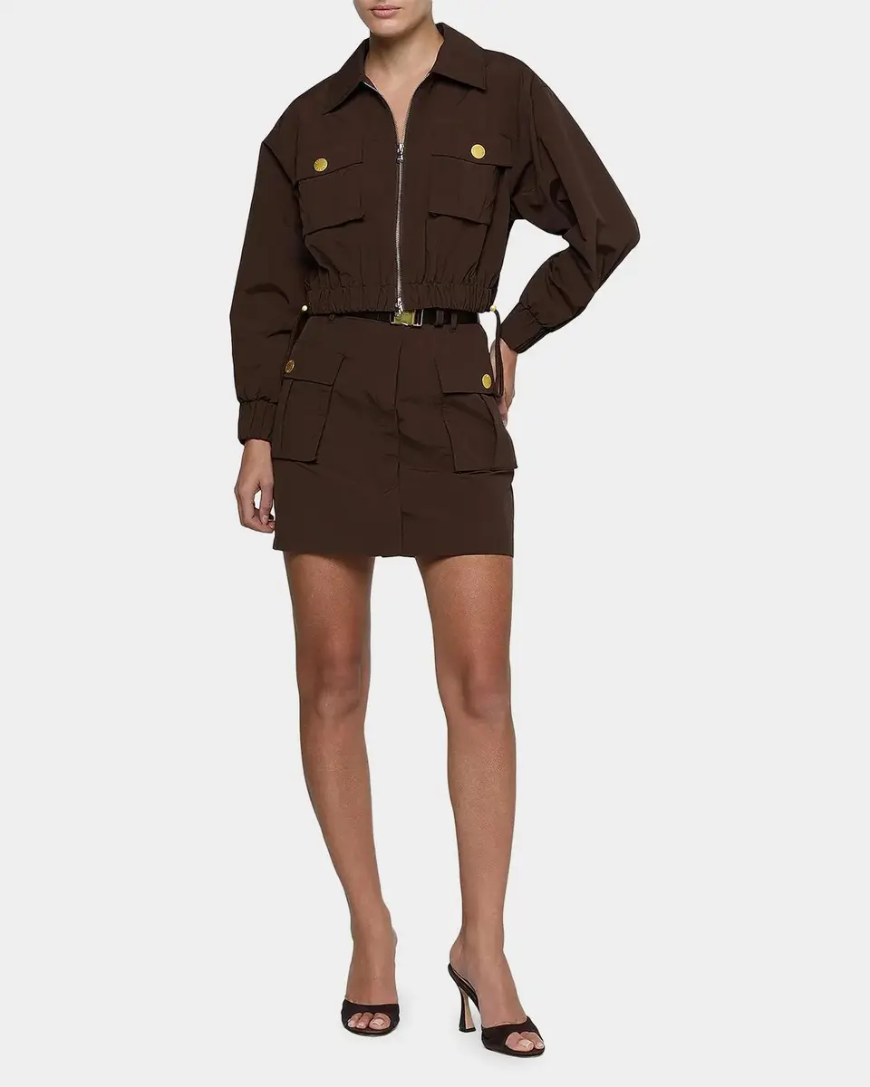 L'Agence Kade Cargo Pocket Windbreaker Jacket | Thumbnail 2