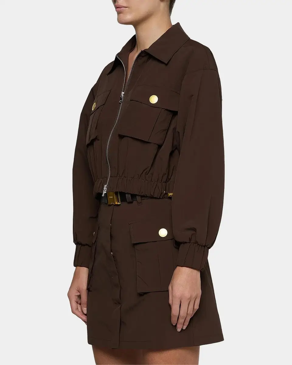 L'Agence Kade Cargo Pocket Windbreaker Jacket | Thumbnail 5