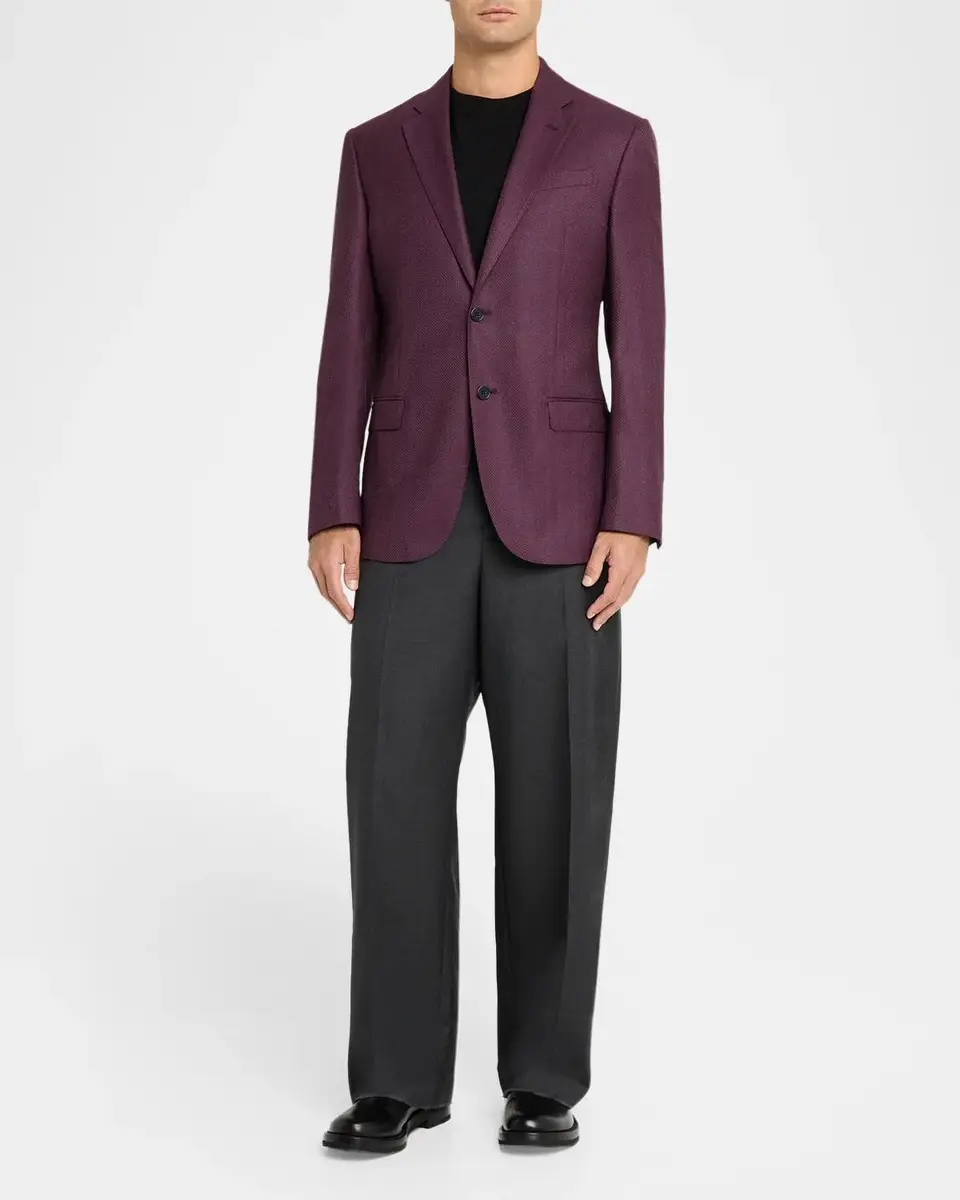 Emporio Armani Men's G-Line Wool Slim Herringbone Sport Coat | Thumbnail 2 Emporio Armani Men's G-Line Wool Slim Herringbone Sport Coat | Thumbnail 2