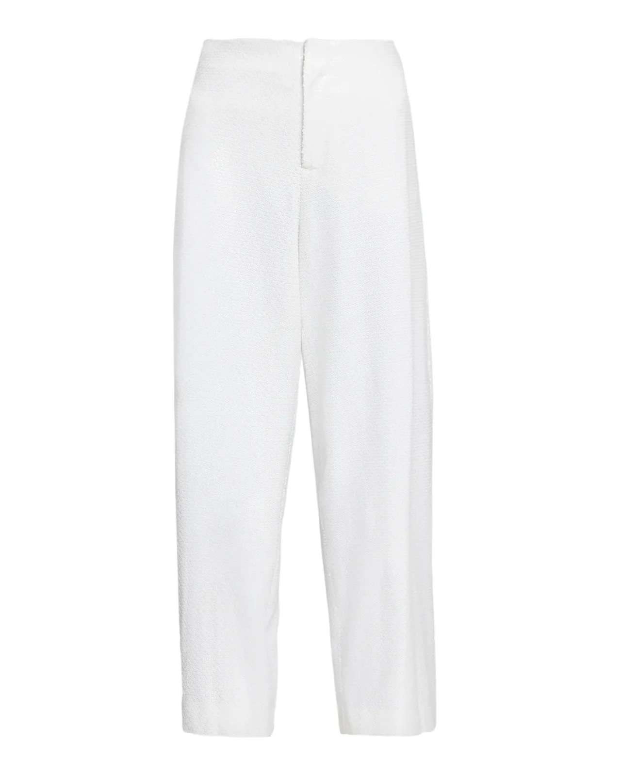 Alberta Ferretti Mid-Rise Sequined Straight-Leg Trousers