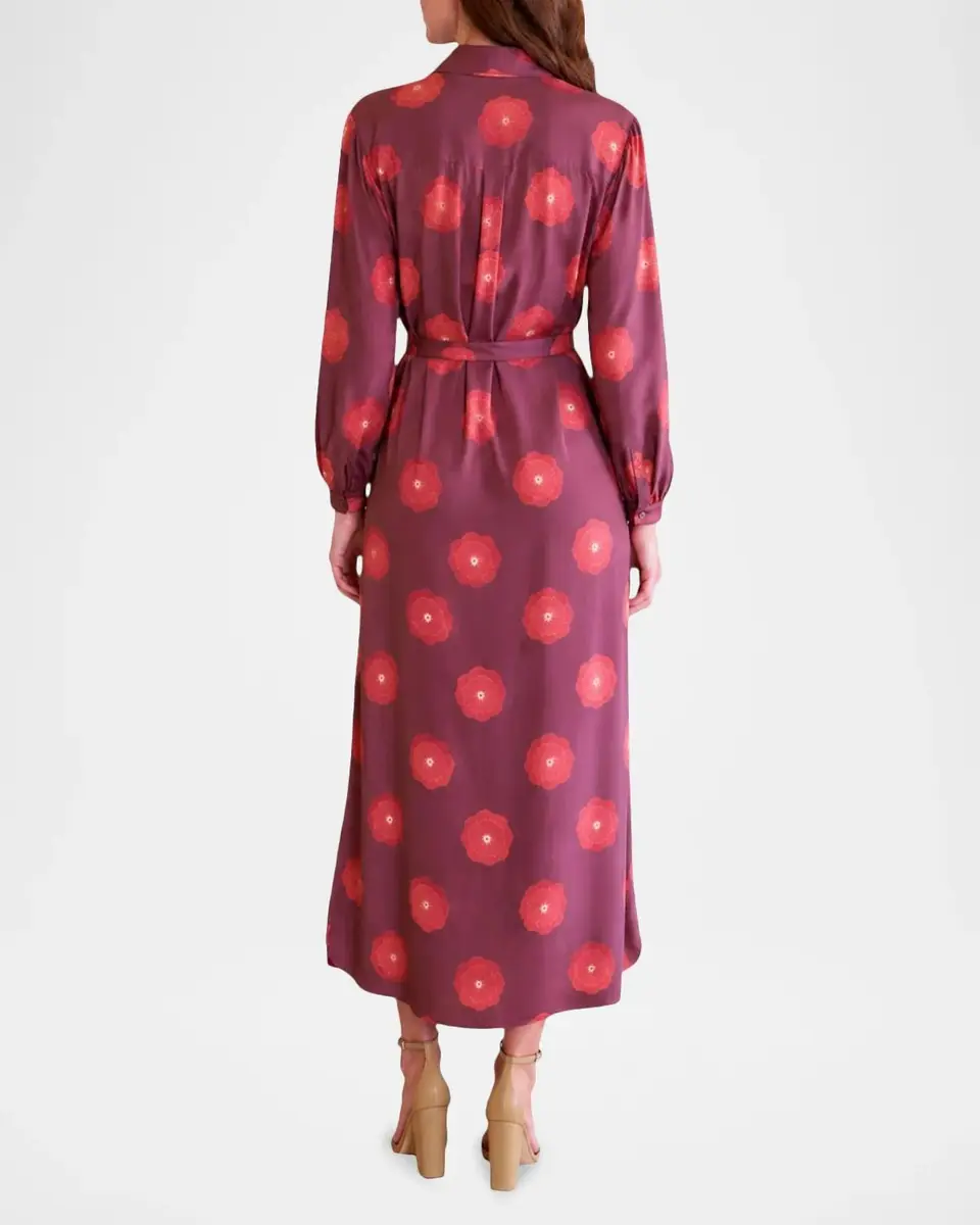 Finley Harlowe Floral Medallion-Print Midi Shirtdress | Thumbnail 3 Finley Harlowe Floral Medallion-Print Midi Shirtdress | Thumbnail 3