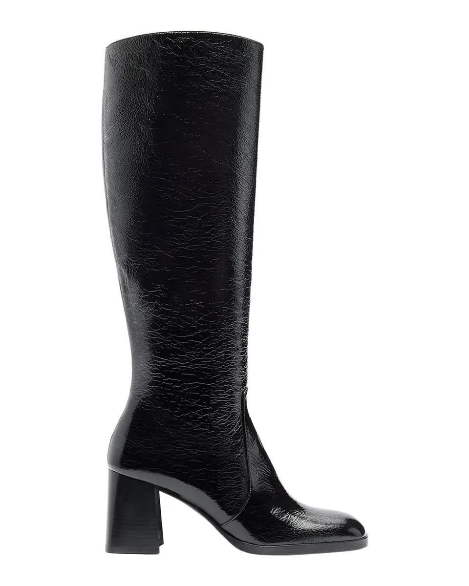 Stuart Weitzman 70mm Vera Crinkle Patent Leather Knee-High Boots | Thumbnail 3 Stuart Weitzman 70mm Vera Crinkle Patent Leather Knee-High Boots | Thumbnail 3