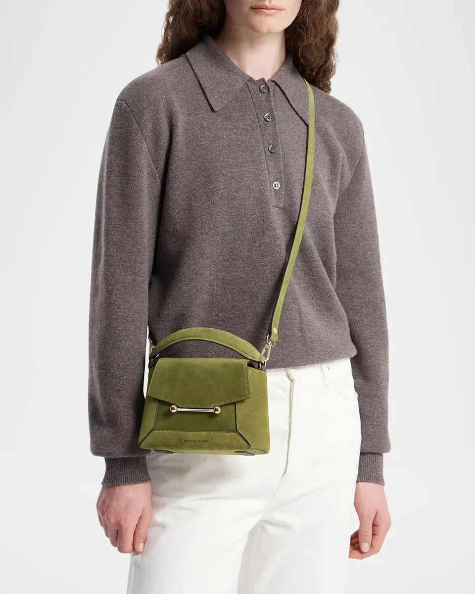 Strathberry Mosaic Nano Suede Crossbody Bag | Thumbnail 2 Strathberry Mosaic Nano Suede Crossbody Bag | Thumbnail 2