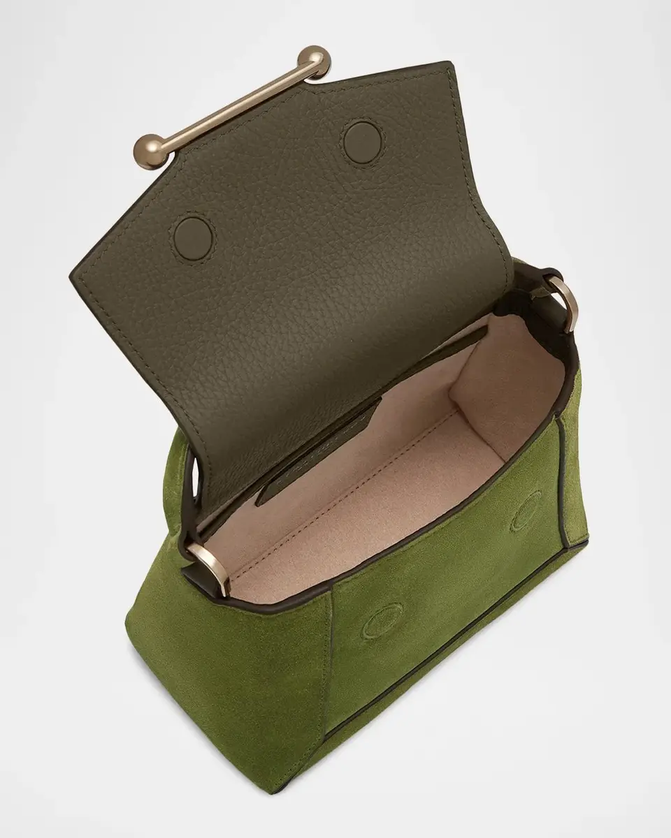 Strathberry Mosaic Nano Suede Crossbody Bag | Thumbnail 4 Strathberry Mosaic Nano Suede Crossbody Bag | Thumbnail 4