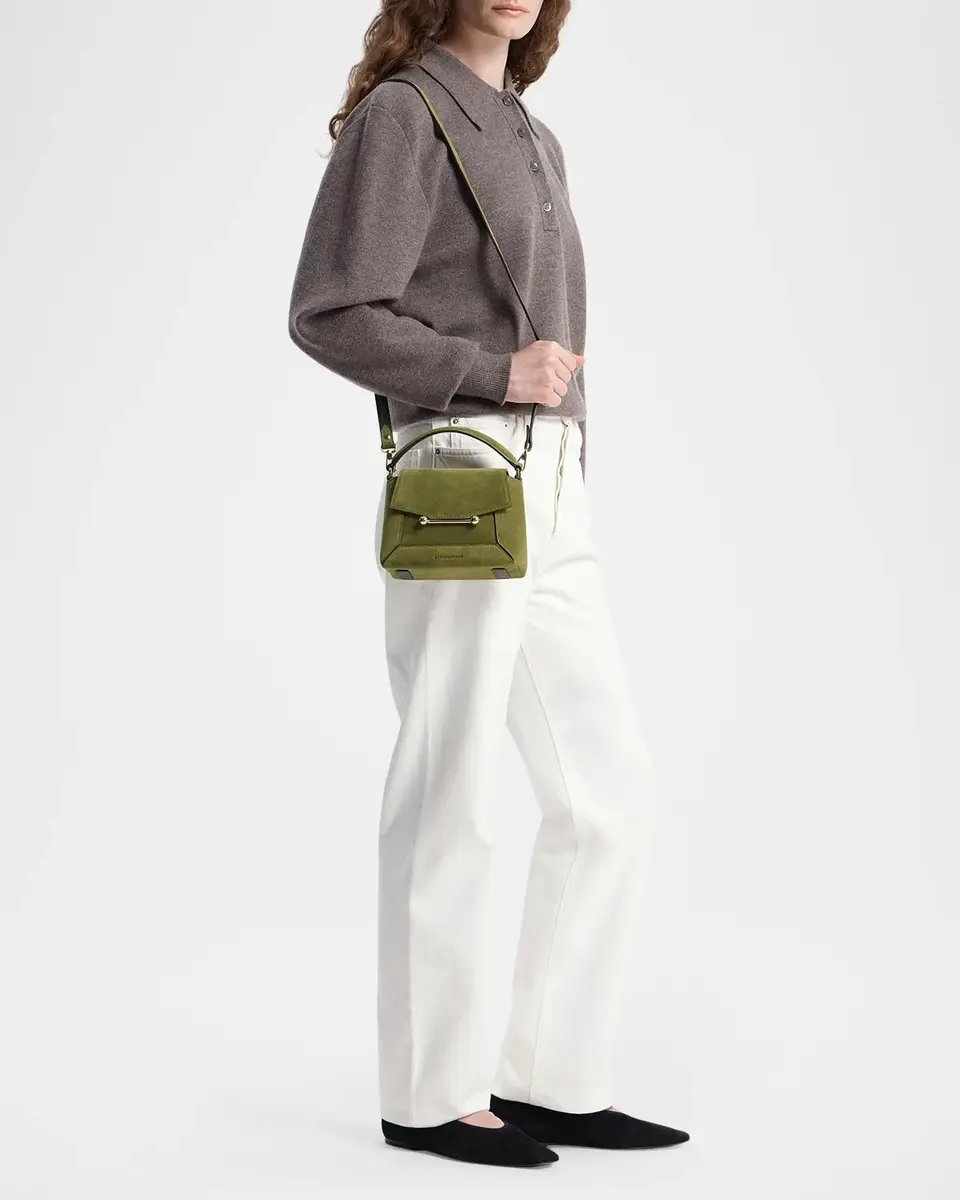 Strathberry Mosaic Nano Suede Crossbody Bag | Thumbnail 5 Strathberry Mosaic Nano Suede Crossbody Bag | Thumbnail 5