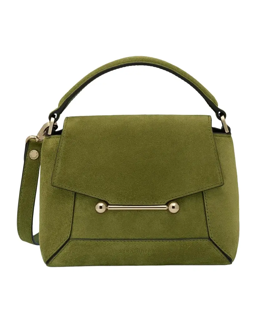 Mosaic Nano Suede Crossbody Bag
