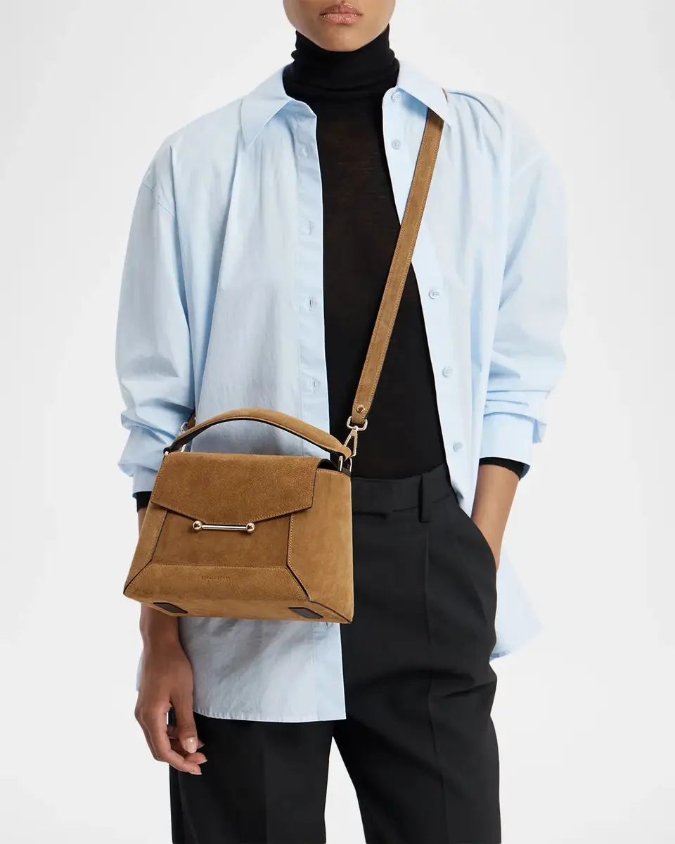 Strathberry Mosaic Suede Top-Handle Bag | Thumbnail 2 Strathberry Mosaic Suede Top-Handle Bag | Thumbnail 2