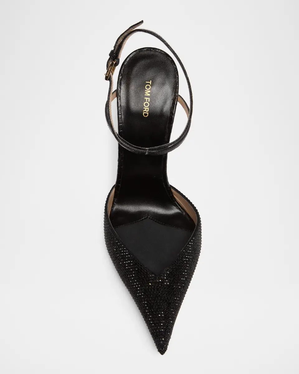 Tom Ford Selen 105MM Embellished Leather Pumps | Thumbnail 4 Tom Ford Selen 105MM Embellished Leather Pumps | Thumbnail 4