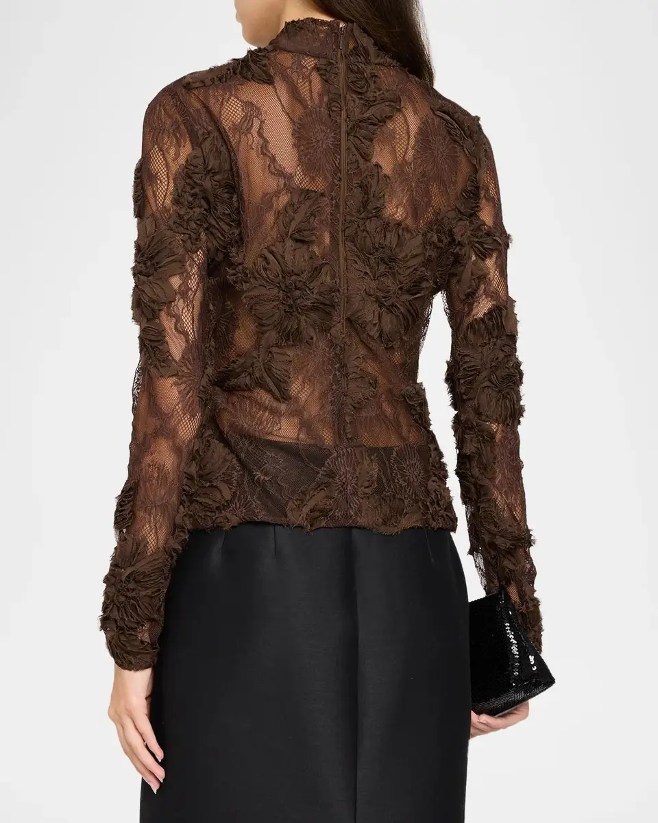 Aknvas Freja Floral Lace High-Neck Top | Thumbnail 3 Aknvas Freja Floral Lace High-Neck Top | Thumbnail 3