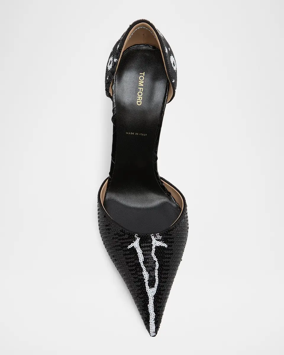 Tom Ford 105mm Vertigo Sequined d 'Orsay Pumps | Thumbnail 5 Tom Ford 105mm Vertigo Sequined d 'Orsay Pumps | Thumbnail 5