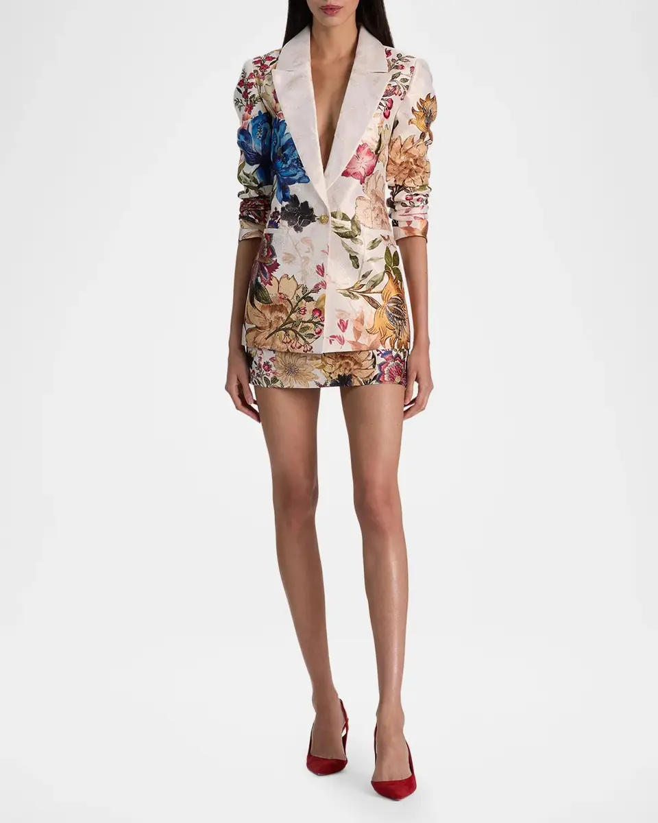 Alice + Olivia Denny Slim Boyfriend Blazer | Thumbnail 2 Alice + Olivia Denny Slim Boyfriend Blazer | Thumbnail 2