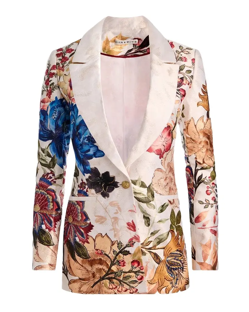 Alice + Olivia Denny Slim Boyfriend Blazer