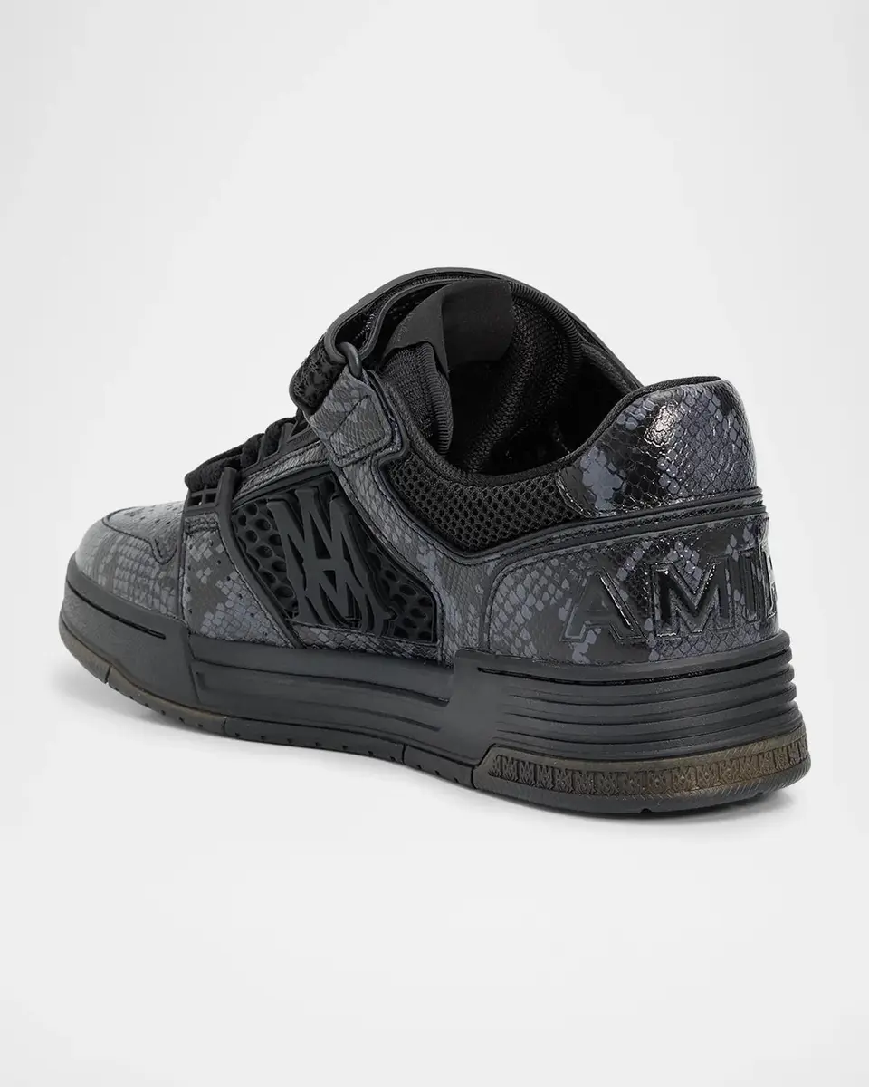 AMIRI Men's Skyline Snake-Effect Leather Sneakers | Thumbnail 2 AMIRI Men's Skyline Snake-Effect Leather Sneakers | Thumbnail 2