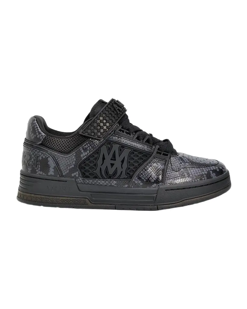 AMIRI Men's Skyline Snake-Effect Leather Sneakers | Image 1 AMIRI Men's Skyline Snake-Effect Leather Sneakers | Image 1