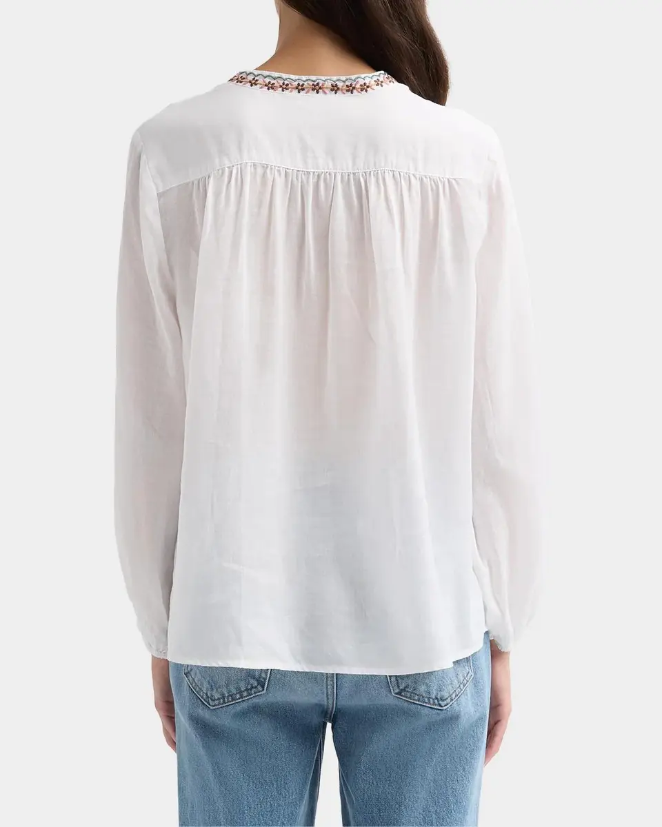 Johnny Was Lyora Embroidered Relaxed Swing Blouse | Thumbnail 3 Johnny Was Lyora Embroidered Relaxed Swing Blouse | Thumbnail 3