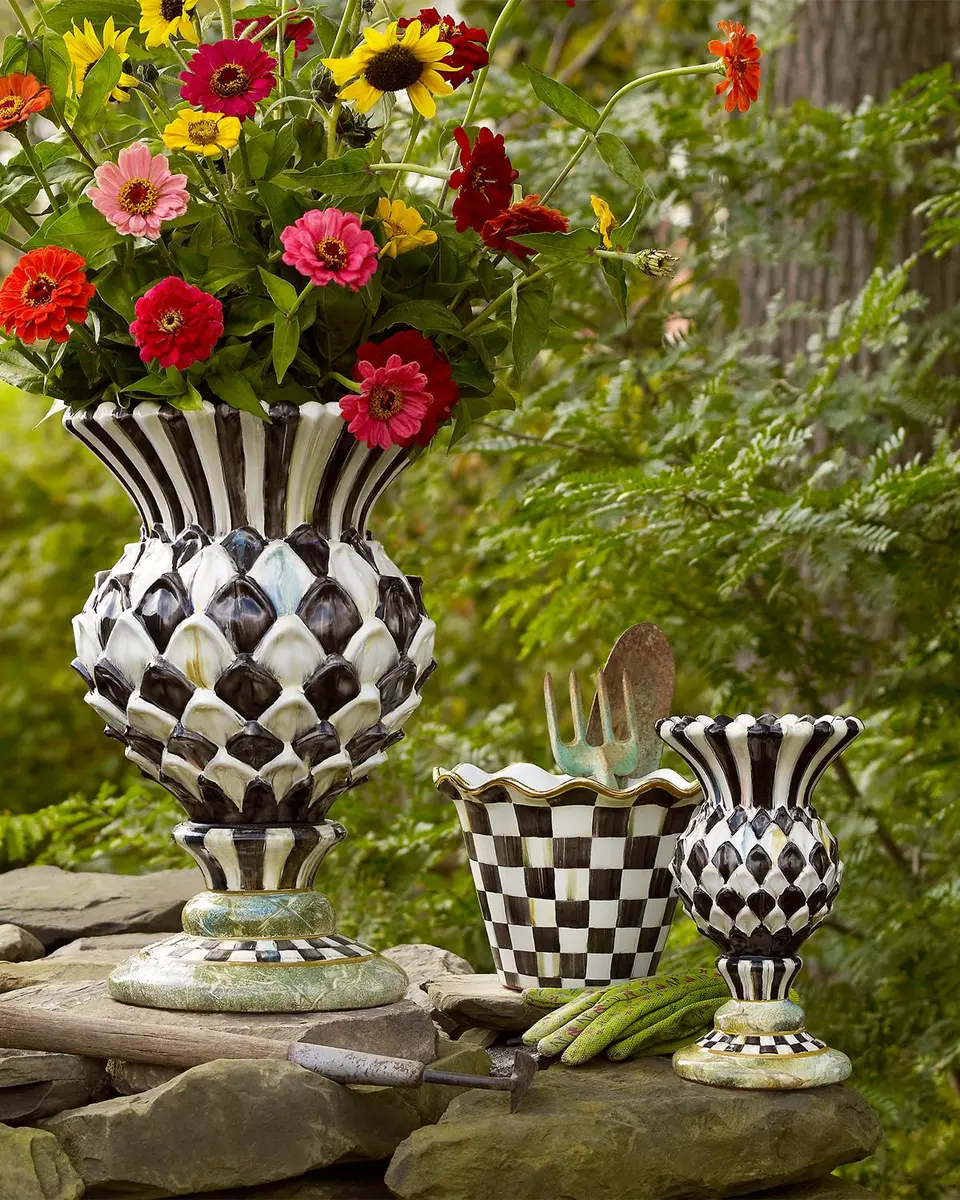 MacKenzie-Childs Cheltenham Thistle Ceramic Urn | Thumbnail 3 MacKenzie-Childs Cheltenham Thistle Ceramic Urn | Thumbnail 3