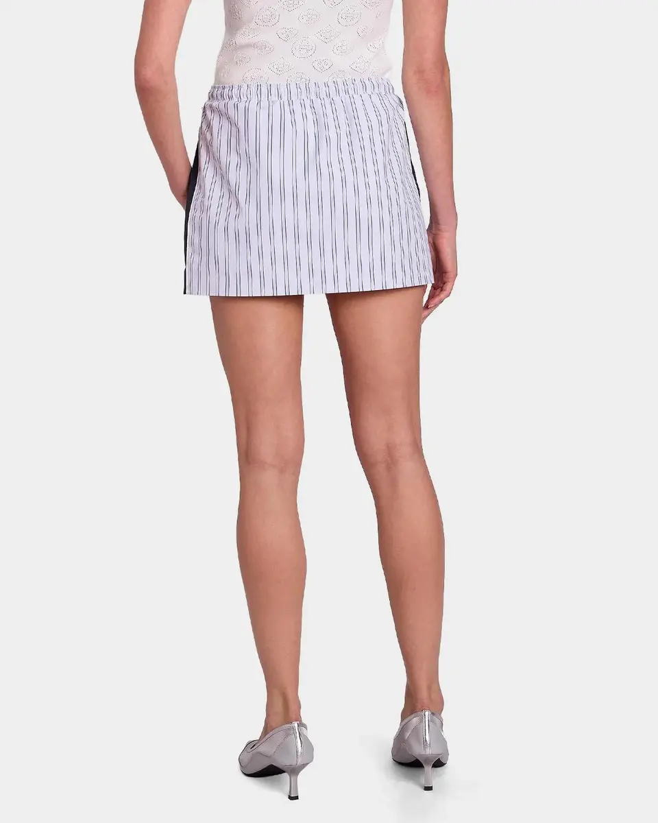 Casablanca Pinstriped Cotton Mini Drawstring Skirt | Thumbnail 3 Casablanca Pinstriped Cotton Mini Drawstring Skirt | Thumbnail 3