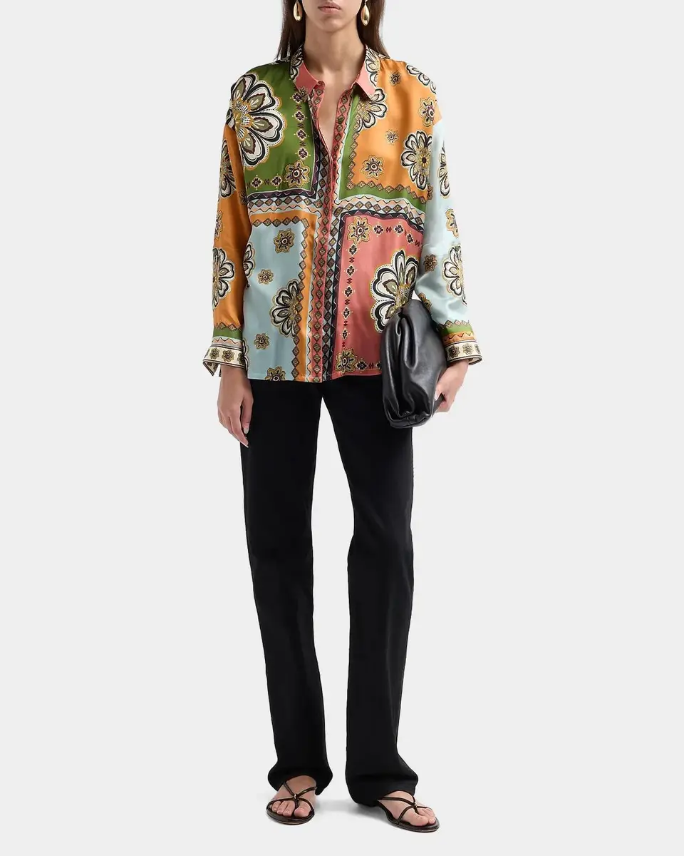 Johnny Was The Audrey Patchwork Button-Front Shirt | Thumbnail 2 Johnny Was The Audrey Patchwork Button-Front Shirt | Thumbnail 2